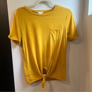 J. Crew t-shirt with tie bottom